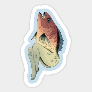 Fishy Ladie Sticker